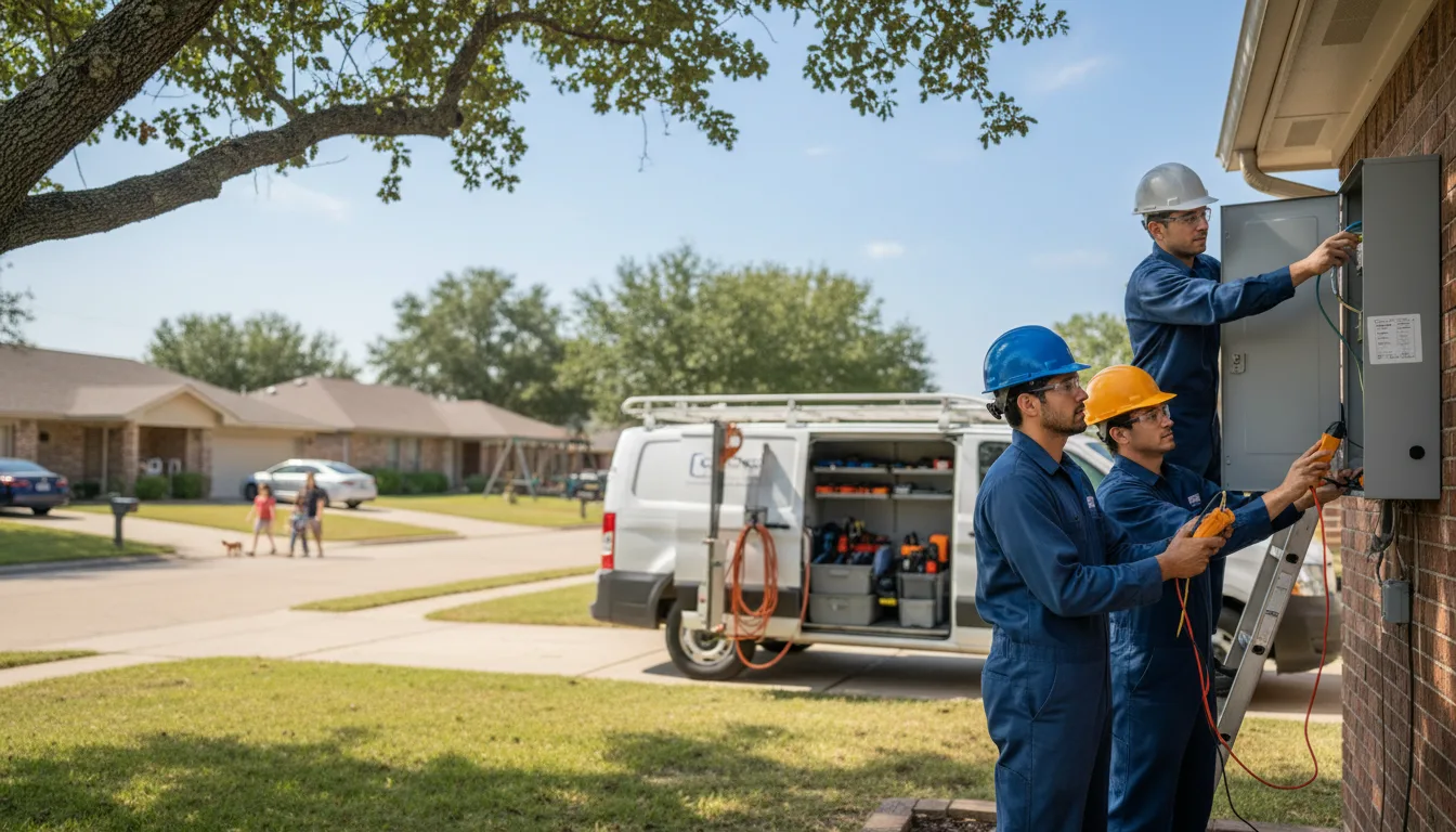 Certified electrician providing emergency electrical services in Round Rock, AZ